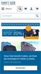 Mobile Screenshot of over-size.de